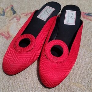 Shoestrings Silk & Leather Mule Shoes 6.5